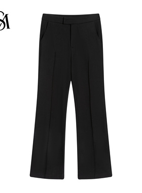 莫朗迪索米 休闲百搭微喇长裤88673