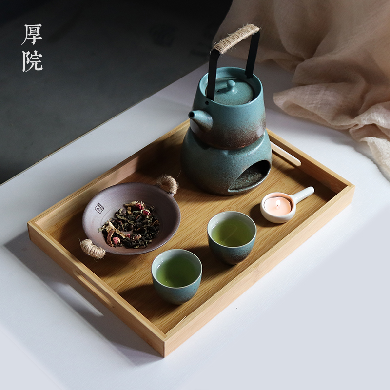 厚院【冬也】温茶炉围炉煮茶器蜡烛加热烤茶盘茶叶烘焙疗愈香薰炉