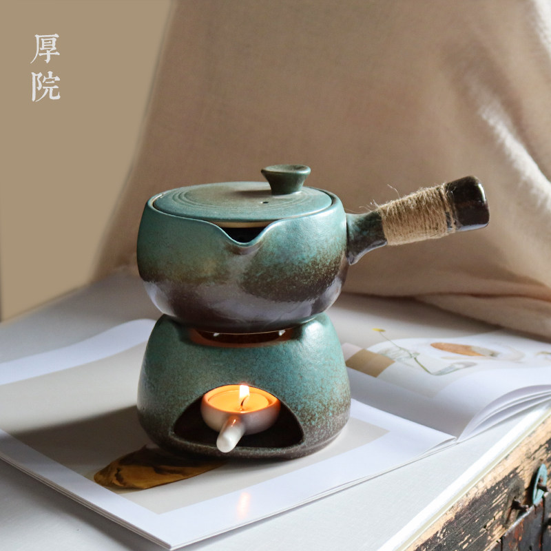 厚院【暖颂】围炉煮茶温茶炉蜡烛暖茶器烤茶炉侧把提梁壶家用茶具,餐饮具,煮茶炉,淘宝优惠券,粉丝福利购,淘宝优惠卷
