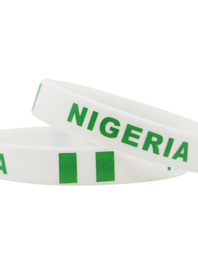 尼日利亚国旗体育运动手环硅胶