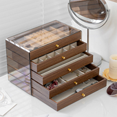 高档精致首饰盒桌面高级感项链戒指耳环收纳盒轻奢手镯手链饰品盒
