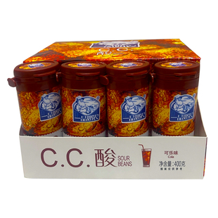一品奶农CC酸可乐味瓶装 低度充气软糖果儿时怀旧休闲小零嘴食品