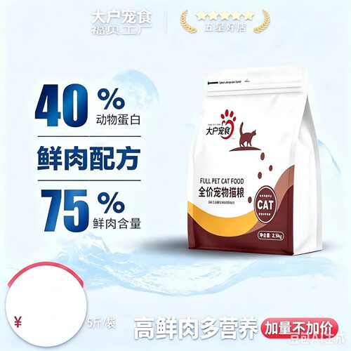 40%高蛋白猫粮增肥发腮试吃装