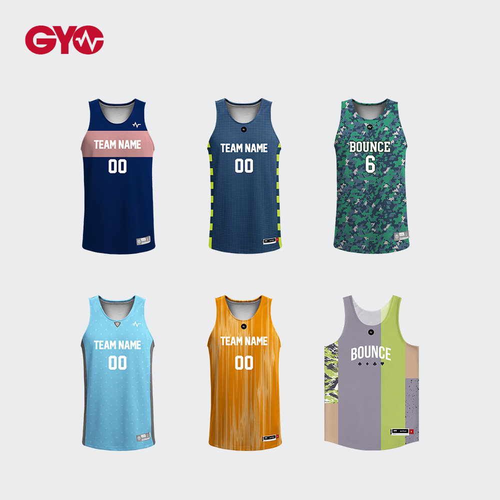 #硬核·球场见# BOUNCE GYO 球衣定制 比赛篮球服套装男团队服装