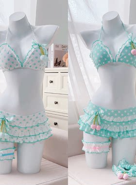小樱桃比基尼泳衣女甜美少女