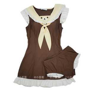 超萌泳衣 分体泳衣 温泉泳衣 水手领 8120 小亚哥 学院风 轻松熊