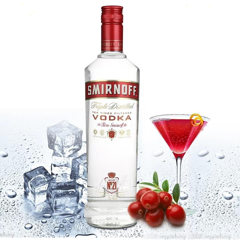 斯米诺伏特加  斯米诺红牌伏特加 SMIRNOFF VODKA 700ml 郑州发货