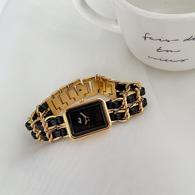 高级感编织手链时尚女士小众手表