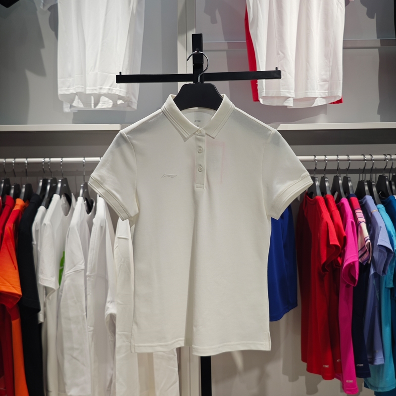 李宁短袖Polo衫轻薄速干透气