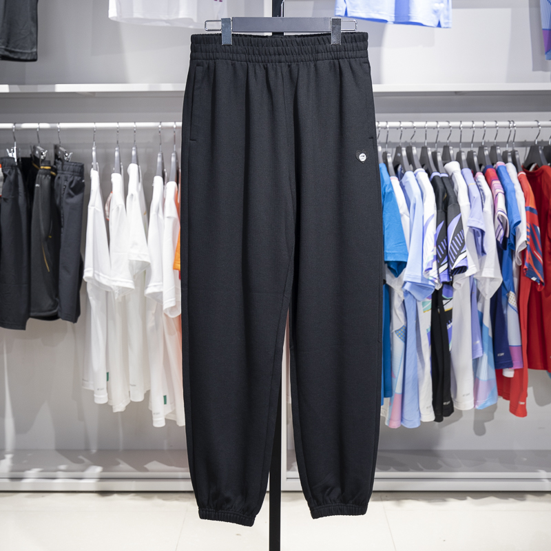 李宁束脚女子透气宽松卫裤