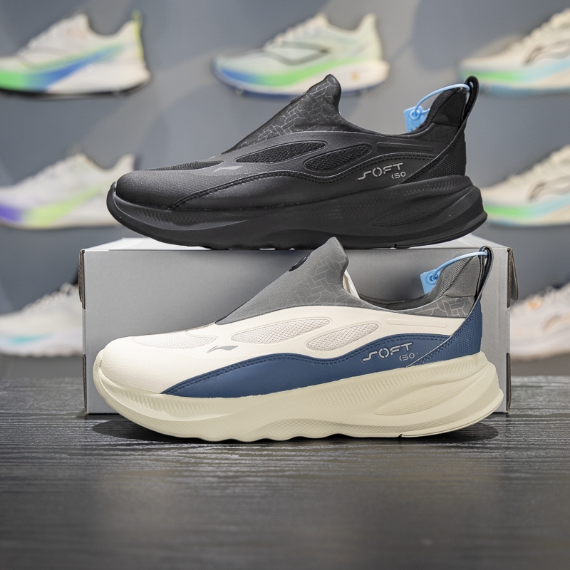 李宁男子一脚蹬防泼水休闲鞋