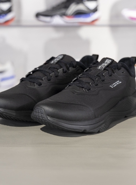 李宁流云 FLEECE男子2024冬季新款加绒保暖防滑休闲慢跑鞋AGLU249