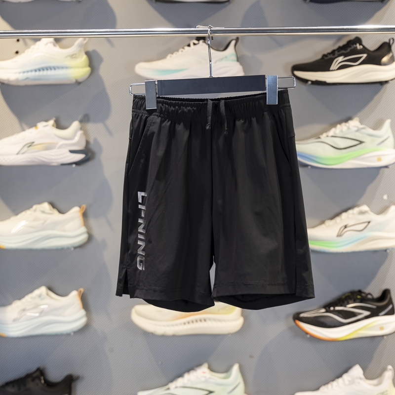 李宁儿童冰感舒适防晒运动短裤