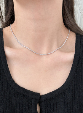 轻奢百搭S925纯银项链素链