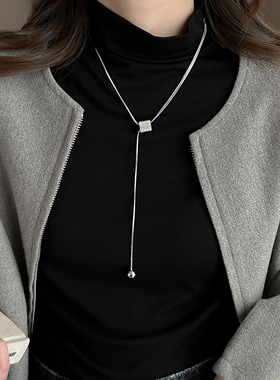 气质百搭镶钻秋冬毛衣链