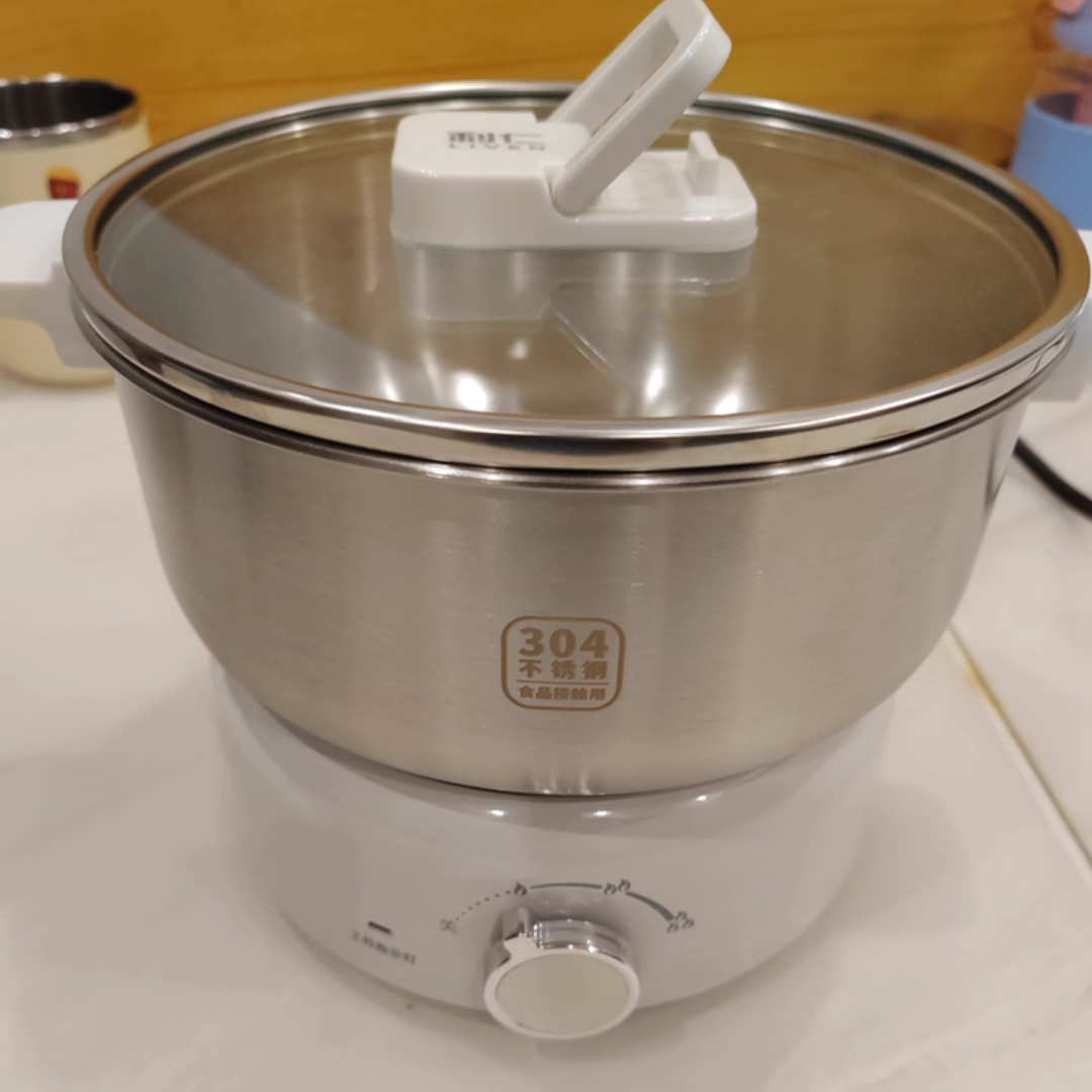 利仁0涂层3L分体电火锅学生锅电煮锅多用途锅电煎锅电炖锅料理锅