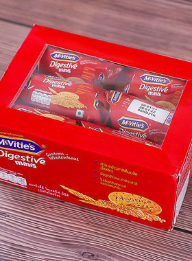 进口Mcvities麦维他全麦消化饼干390g燕麦粗粮酥脆代餐早餐饱腹