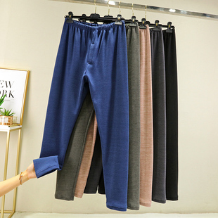 棉裤 德绒发热秋裤 打底裤 男士 衬裤 男内穿加绒加厚冬季 修身 保暖裤