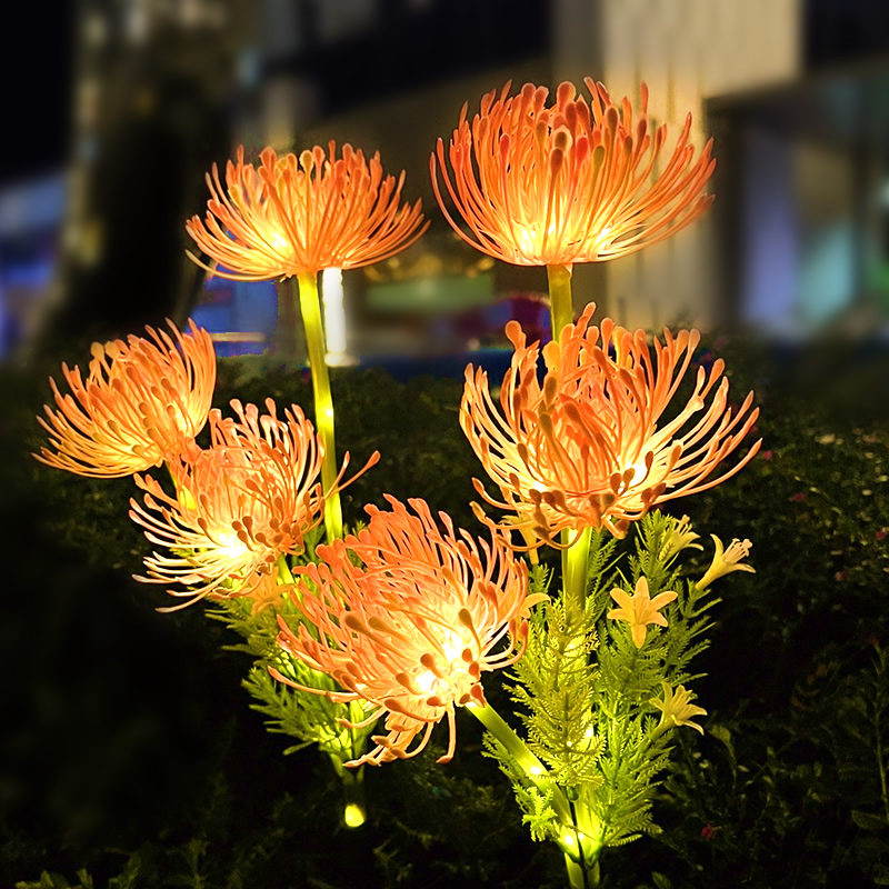 新款太阳能庭院灯家用装饰氛围灯户外防水彼岸花地插草坪灯免打孔