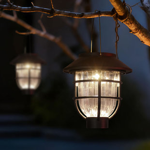 太阳能灯别墅户外防水庭院装饰家用花园阳台小院挂树吊灯小夜灯