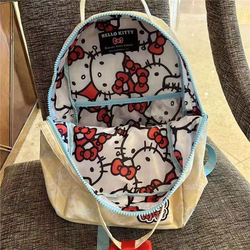 hellokitty书包高颜值kt凯蒂猫双肩包初中女生大容量可爱小众背包