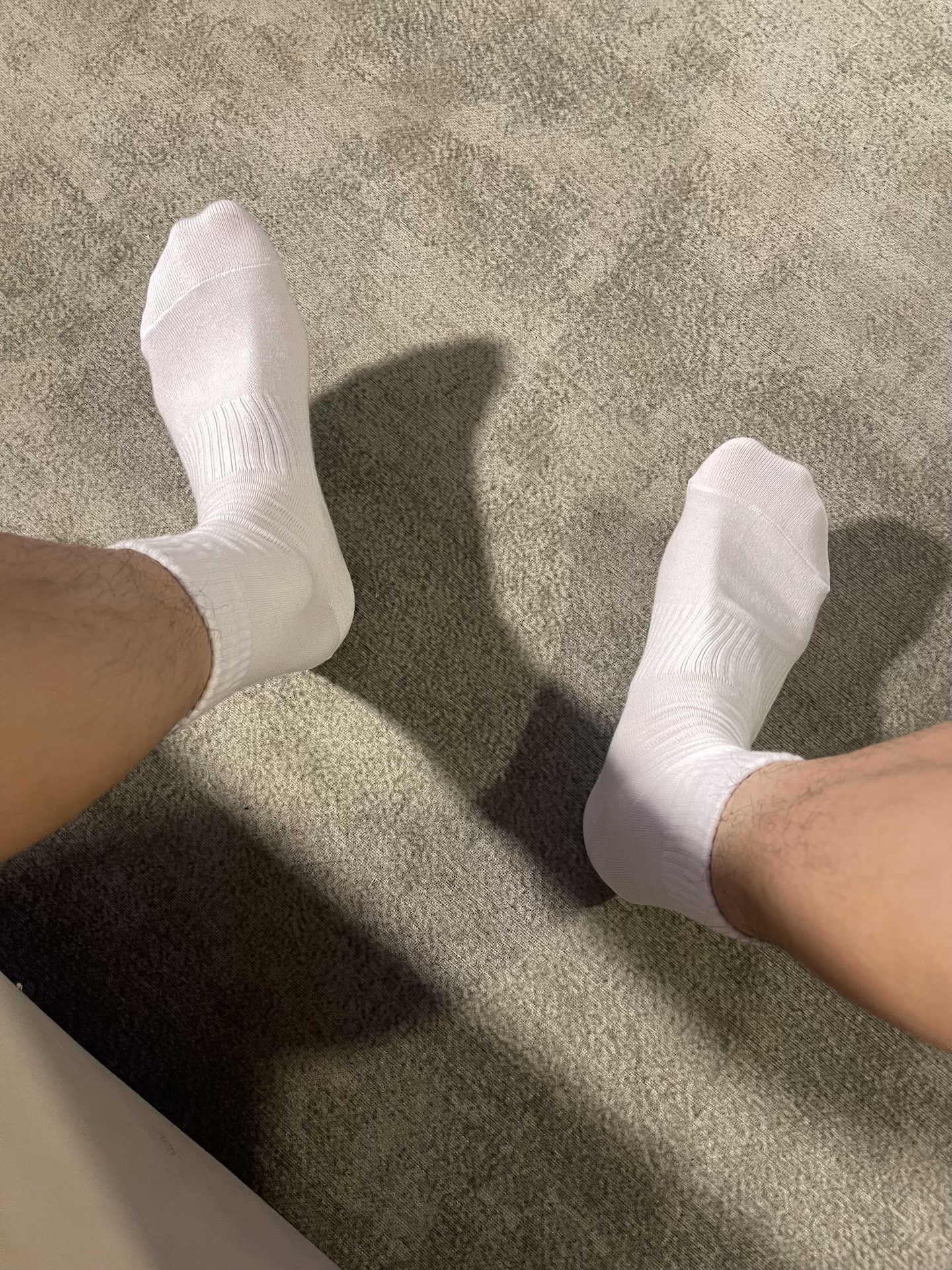 男士夏季中筒纯棉短袜男袜白色薄款防臭吸汗条纹舒适百搭kocean