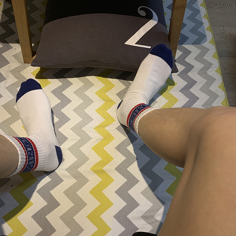 kocean男长拼色舒服篮球运动白袜