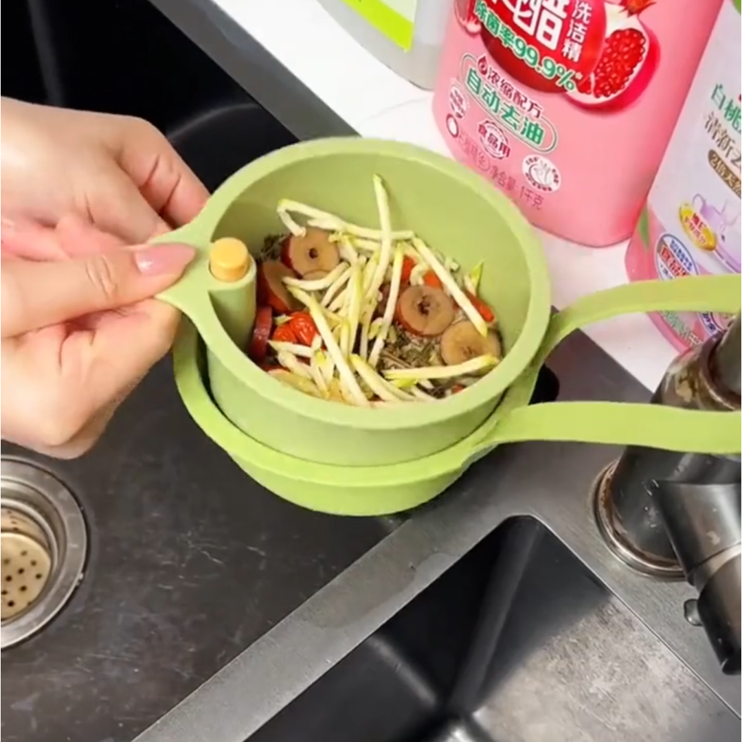 厨余垃圾处理器水槽沥水篮沥水签厨房专用过滤网剩菜剩饭过滤神器