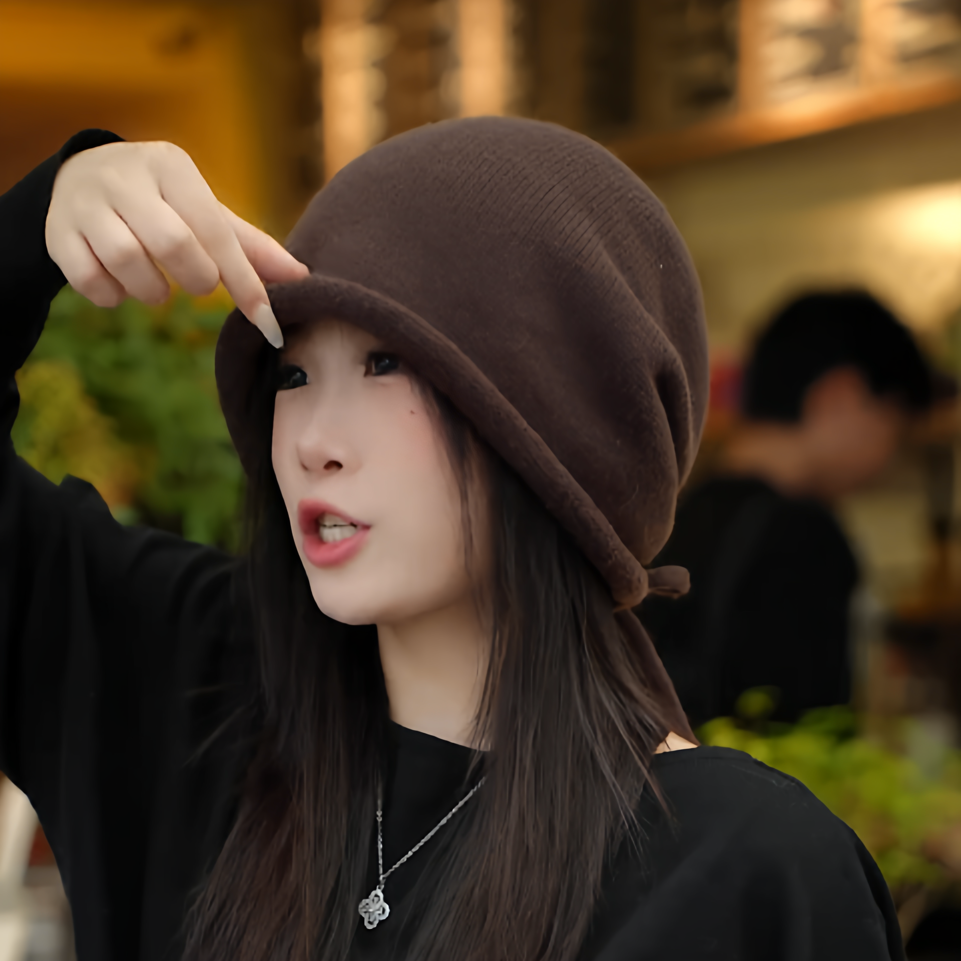 帽子女2025新款爆款秋冬堆堆帽冬季保暖网红款头大脸大头围月子