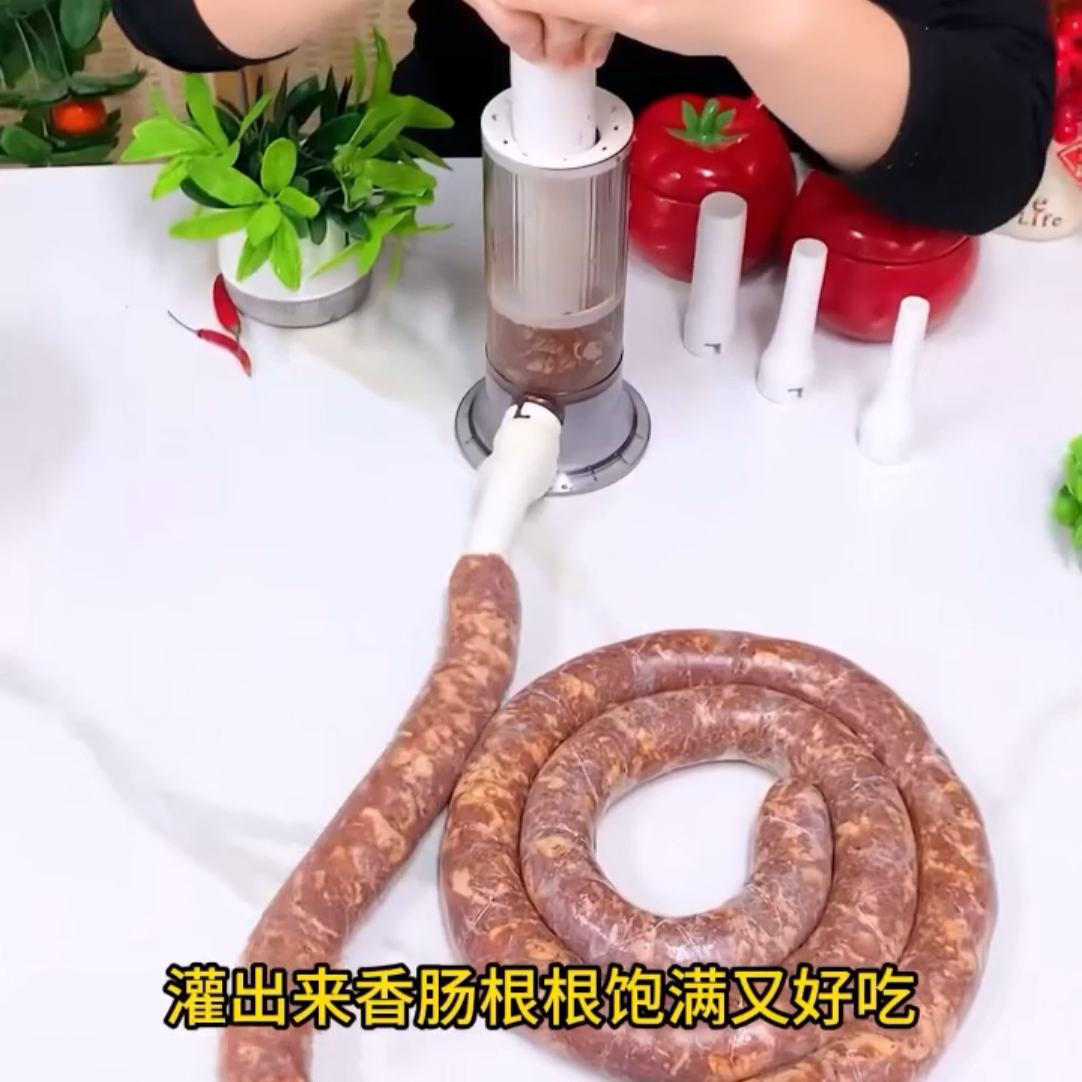 肠衣灌香肠家用厨房灌肠器手动大容量灌肠机做腊肠肉按压式神器