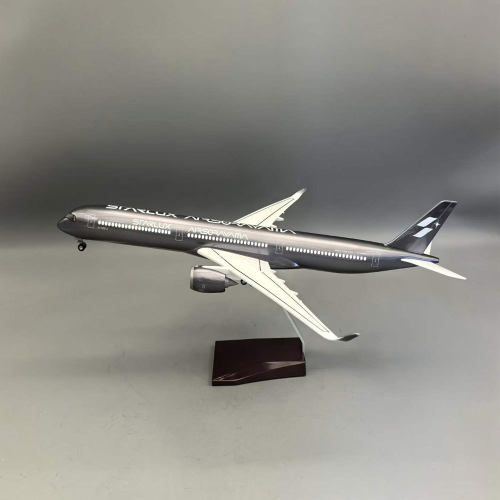 新款47cm星宇航空空客A350-1000空山银仿真飞机模型摆件收藏礼品