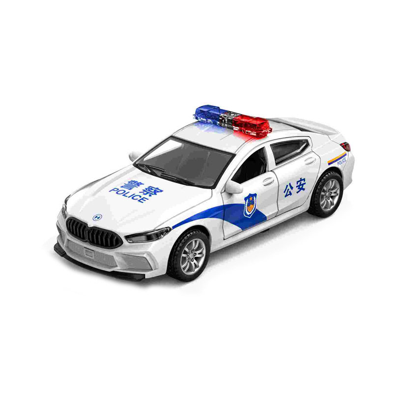 合金宝警车儿童大号仿真特警公安