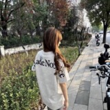 潮复古学院风雪花刺绣短袖T恤男女夏季宽松情侣百搭上衣T872P33，男装T恤，星座1013-3