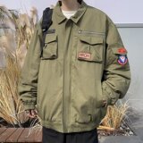 秋冬翻领潮流青春流行原宿潮日系男外穿标准百搭长袖时尚MY908P78，男装棉衣，星座1013-3