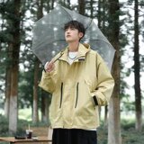 休闲风连帽春季夹克男大码宽松防风外套百搭工装冲锋衣JK181P35，男装夹克，星座1013-3