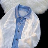 假两件男士春秋日系潮流百搭痞帅休闲上衣宽松翻领夹克JK54P60，男装夹克，星座1013-3