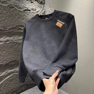 潮牌卫衣男秋季新款ins潮流百搭宽松上衣服圆领套头W288P40图片