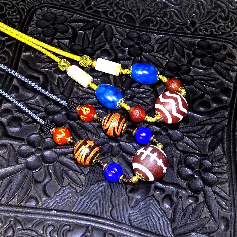 圣饰奇缘 西藏天然玛瑙 高油至纯亲民红肉水纹天珠项链 男女士