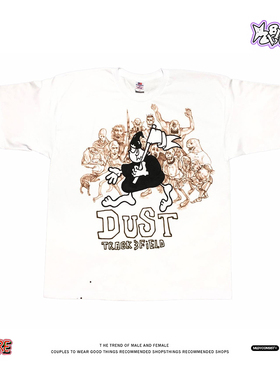 亚文化ins美式小众潮牌重磅短袖T恤男女宽松小众设计纯棉质感上衣