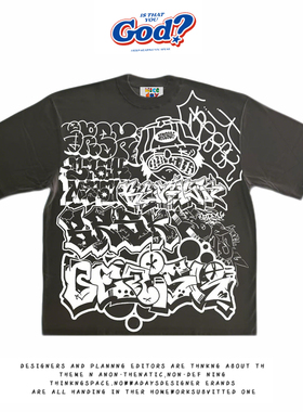 28blocks 260克重磅纯棉! 一团乱麻~美式复古阿美咔叽短袖T恤男女