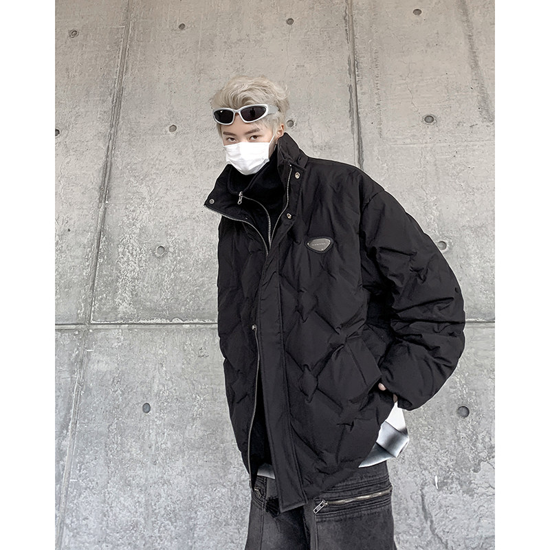 冬季假两件设计感羽绒服白鸭绒618-YR02-P270控328，男装羽绒服，星座618