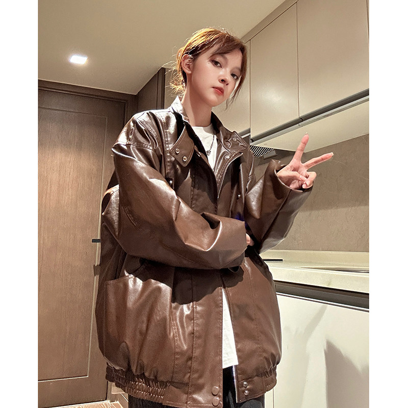 高品质小众设计感皮衣机车服外套618-JK150-P110控128,男装皮衣,星座618