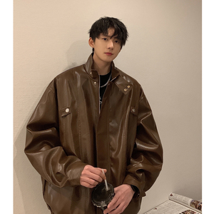 高品质小众设计感皮衣男士机车服外套618-JK150-P110控128图片