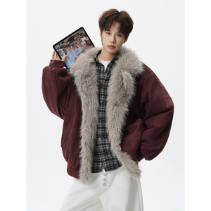 现货长毛绒棉服棉衣外套618-MF362-P115控218图片