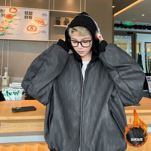 冬季短款假两件棉服外套XZ618-JK165棉衣-P120控168图片