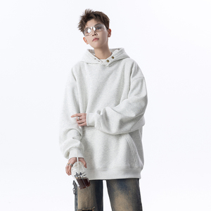 无影墙高品质420克双扣子连帽卫衣618-WY1015-P55控88图片