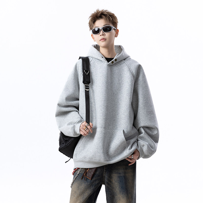 无影墙高品质420克双扣子连帽卫衣618-WY1015-P55控88图片