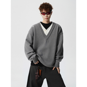 秋冬刺绣假两件毛衣618-MM912-P60控108LK，男装针织衫/毛衣，星座618