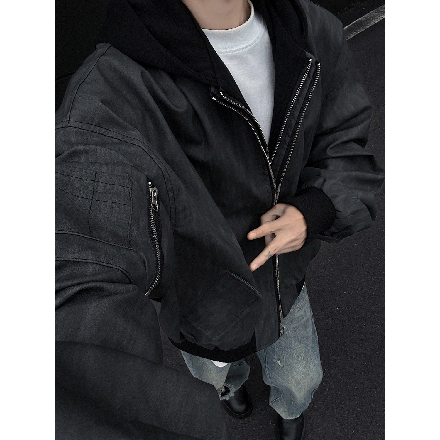 夹克618-JK165-P100控138棉衣款P120控168黑墙,男装夹克,星座618