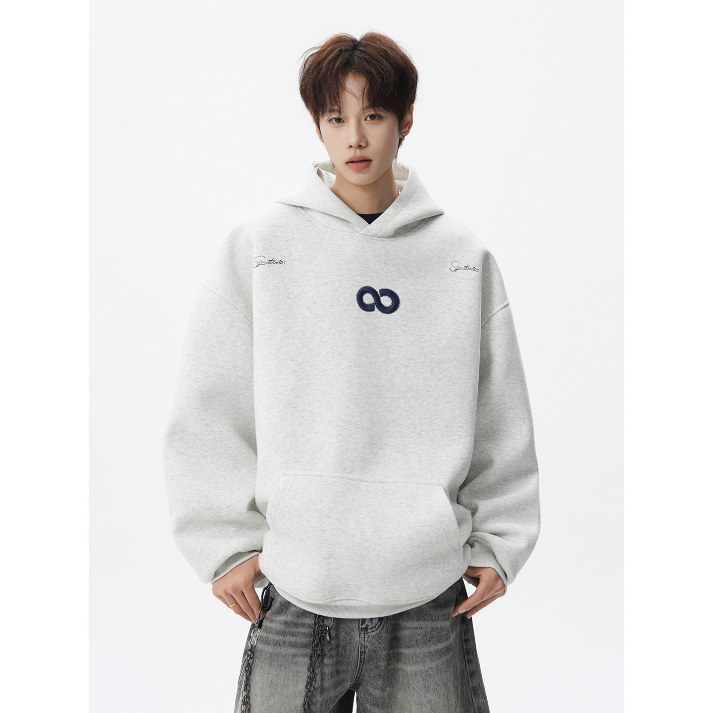 重磅刺绣秋冬加绒加厚卫衣618-V30-60控98，男装卫衣，星座618